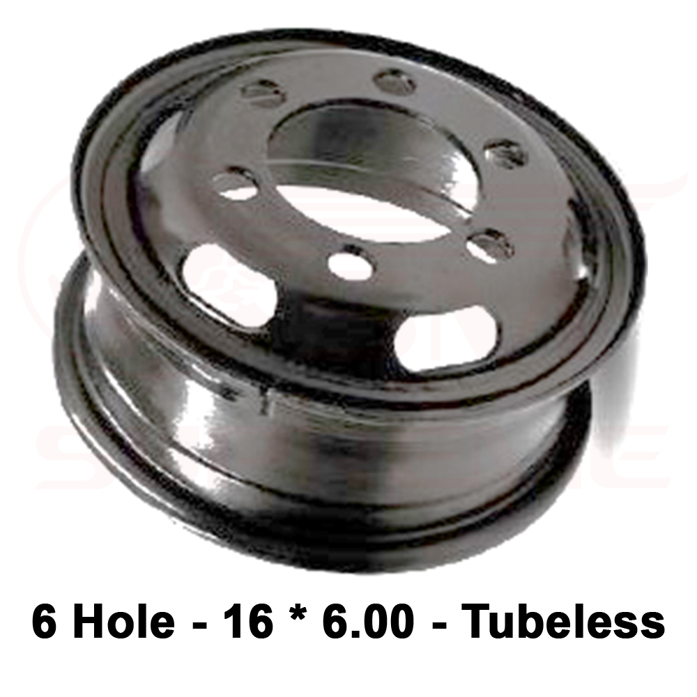 Rim - Wheel - 6 Hole - 16 * 6.00 - Tubeless